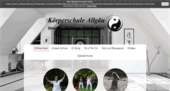 Desktop Screenshot of koerperschule-allgaeu.de